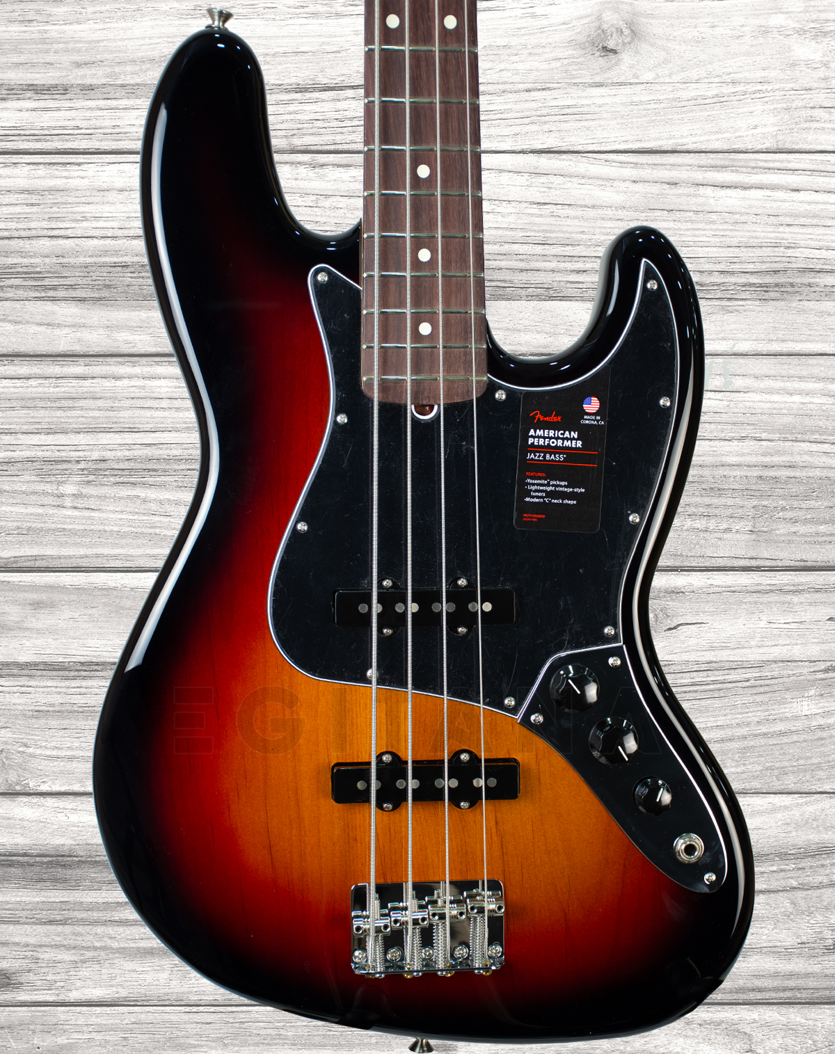 Fender American Performer Jazz Bass Rw 3 Color Sunburst Egitanapt 2468