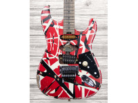  EVH Striped Frankie, Red/White/Black  